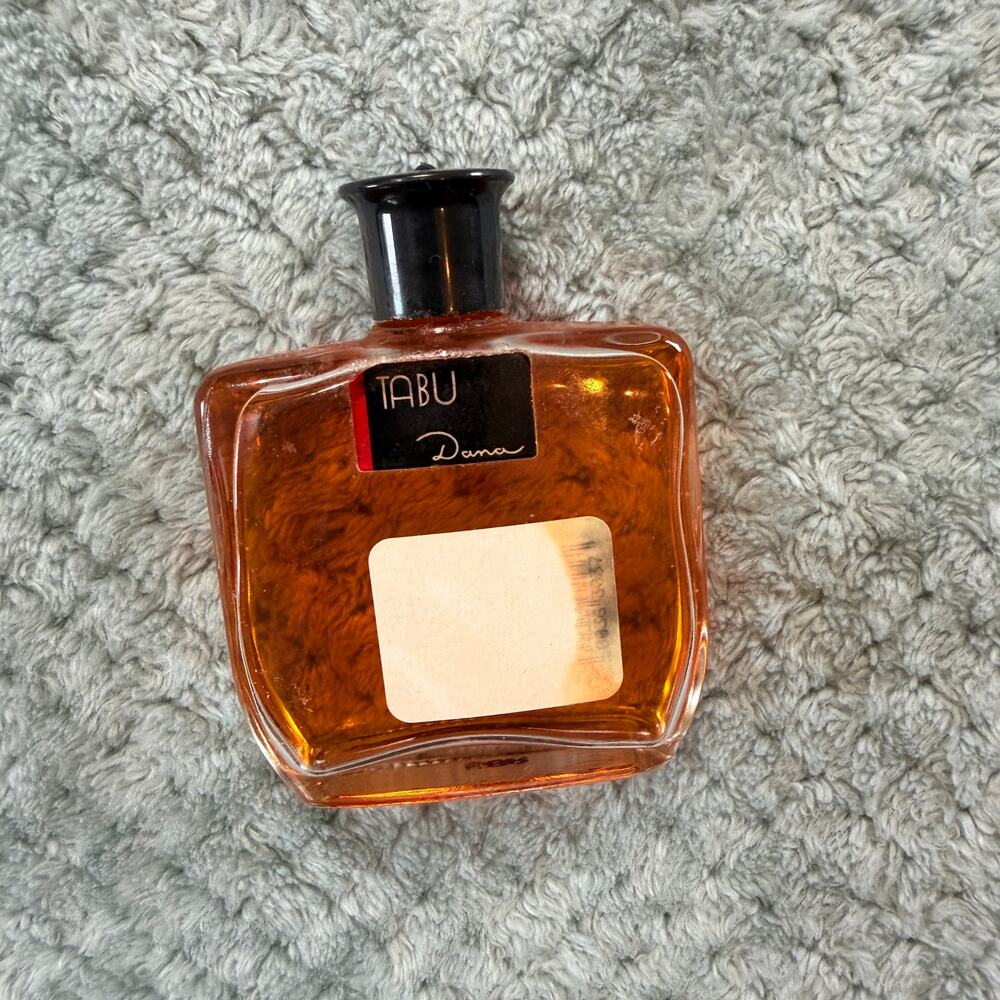 Vintage Tabu by Dana Eau de Cologne Perfume Splash 2 oz Glass Bottle Old Formula